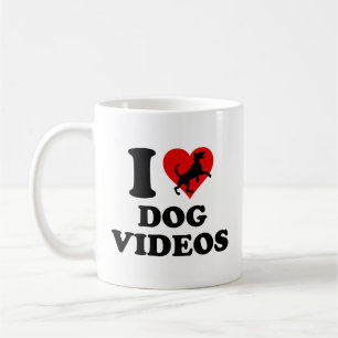 I Liebe Dog Videos Kaffee Tasse