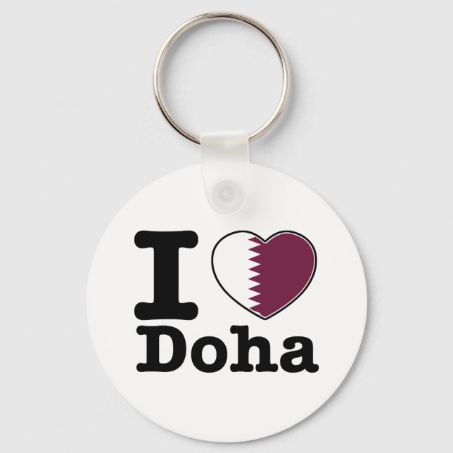 I Liebe Doha Schlüsselanhänger (Vorderseite)