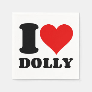 I LIEBE DOLLAR SERVIETTE