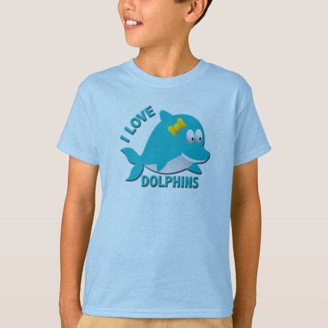 I LIEBE DOLPHINE T-Shirt (Vorderseite)