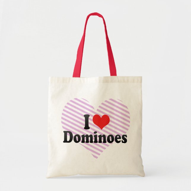 I Liebe-Dominos Tragetasche (Vorne)