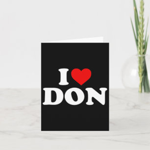 I Liebe Don - Herz Karte