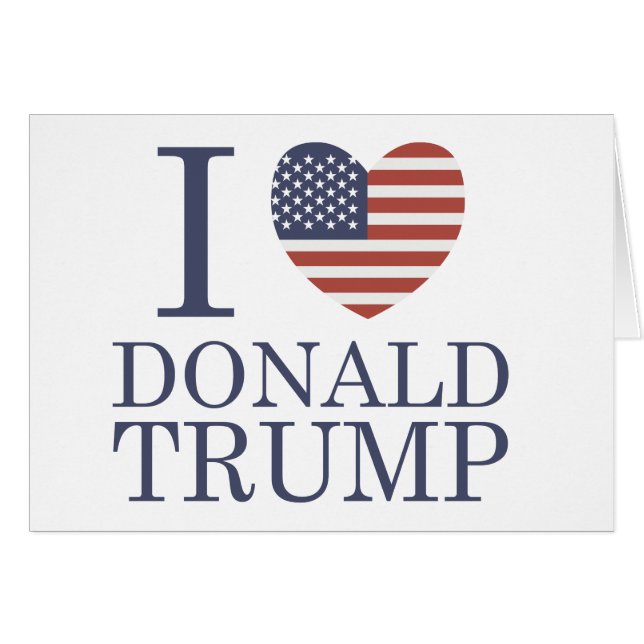 I Liebe Donald Trump (Vorderseite (Horizontal))