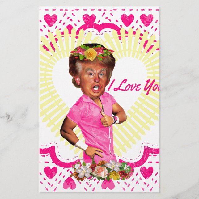 i Liebe Donald Trump Briefpapier (Vorderseite)