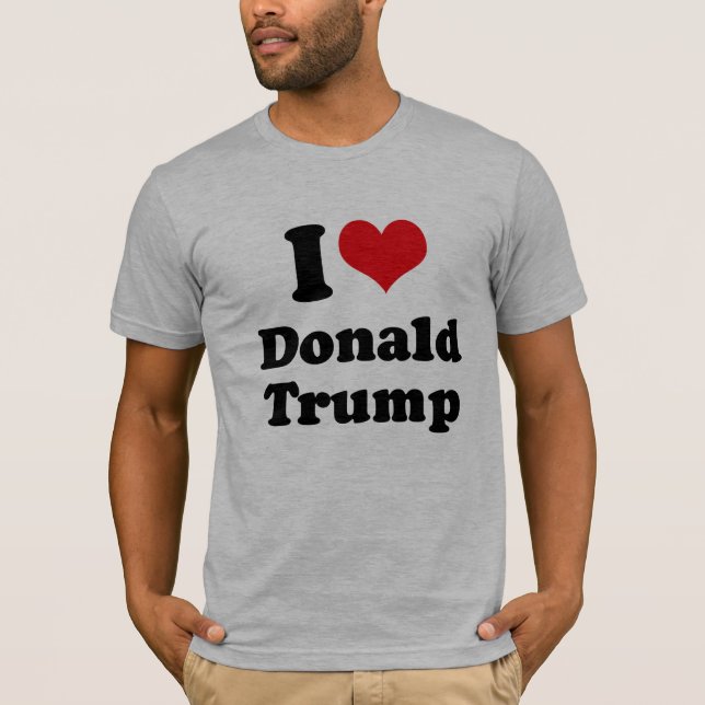 I Liebe Donald Trump für Präsidenten - .png T-Shirt (Vorderseite)