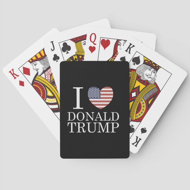 I Liebe Donald Trump Spielkarten (Rückseite)