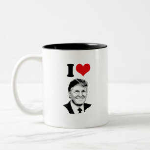 I Liebe Donald Trump Zweifarbige Tasse