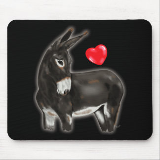 I Liebe Donkeys Demure Donkey Mousepad