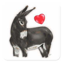 I Liebe Donkeys Demure Donkey