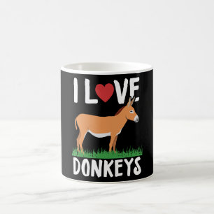I Liebe Donkeys   Donkey Lover Gift Kaffeetasse