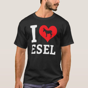 I Liebe Donkeys Mule Farm Animal Bauer Zoo Pet Hor T-Shirt