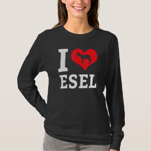 I Liebe Donkeys Mule Farm Animal Bauer Zoo Pet Hor T-Shirt