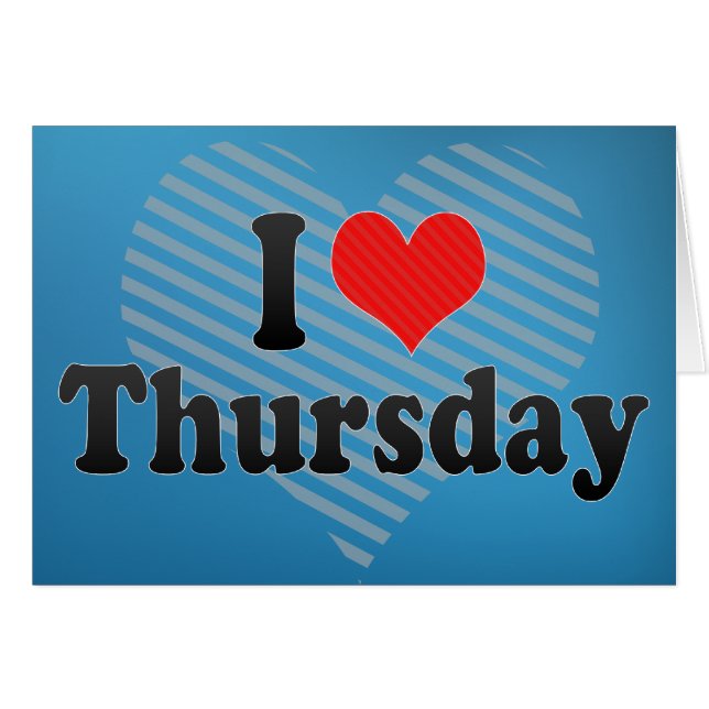 I Liebe Donnerstag (Vorderseite (Horizontal))