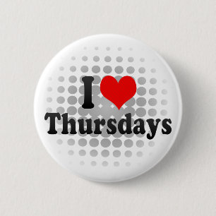 I Liebe Donnerstage Button