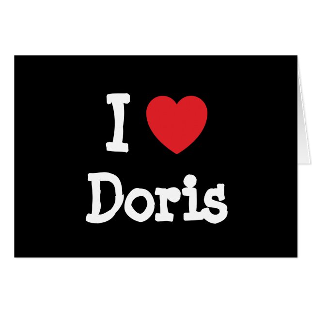 I Liebe Doris Herzstück T - Shirt (Vorderseite (Horizontal))