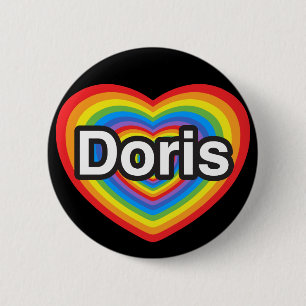 I Liebe Doris. Liebe I Sie Doris. Herz Button