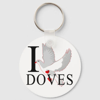 I Liebe Doves Schlüsselanhänger
