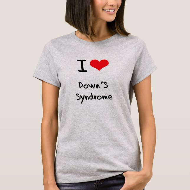 I Liebe-Down-Syndrom T-Shirt (Vorderseite)