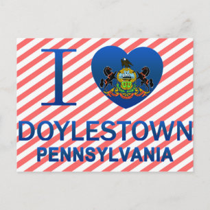 I Liebe Doylestown, PA Postkarte