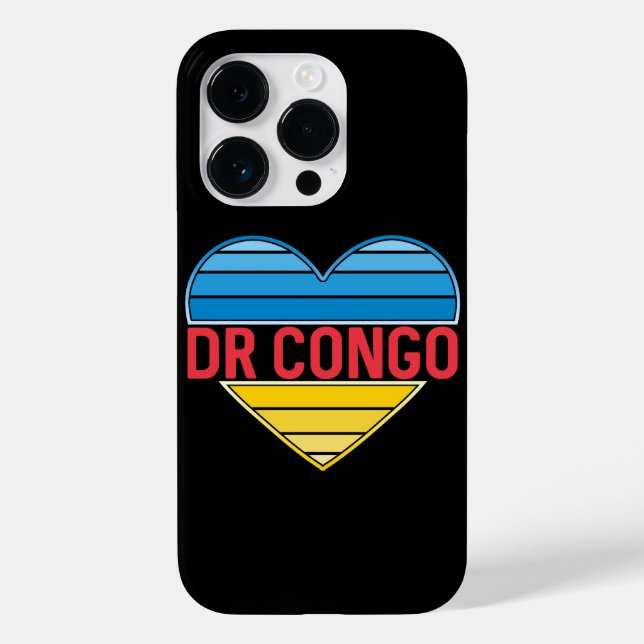I Liebe DR Kongo, Kongo-Kinshasa Herz Case-Mate iPhone Hülle (Rückseite)