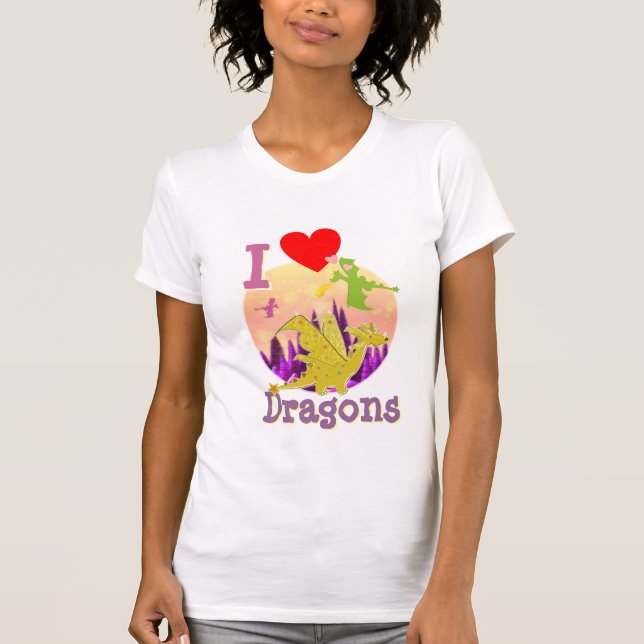 I Liebe-Drachen T-Shirt (Vorderseite)