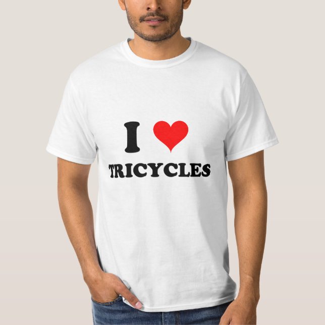 I Liebe-Dreiräder T-Shirt (Vorderseite)