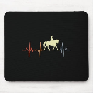 I Liebe Dressurreiten Reitsport Kardiogramm Mousepad