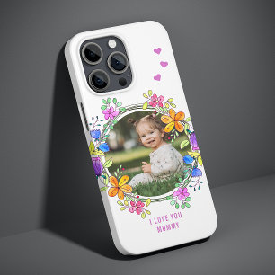 I LIEBE DU GRANNY Foto Farbenfrohe florale Moderne Case-Mate iPhone 14 Pro Hülle