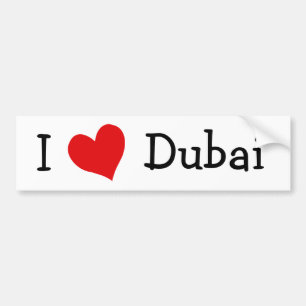 I Liebe Dubai Autoaufkleber