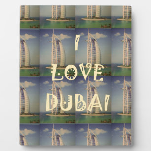 I Liebe Dubai Fotoplatte