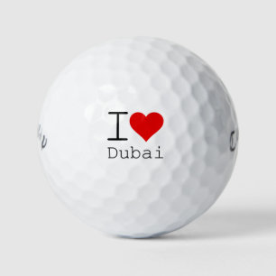 I Liebe Dubai HERZ Golfball