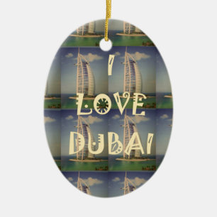 I Liebe Dubai Keramikornament