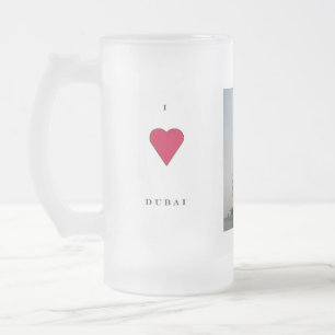 I Liebe Dubai Mattglas Bierglas