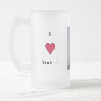 I Liebe Dubai Mattglas Bierglas