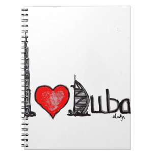 I Liebe Dubai Notizblock