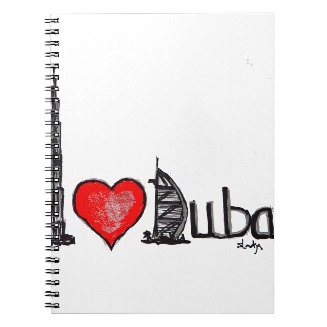 I Liebe Dubai Notizblock (Vorderseite)