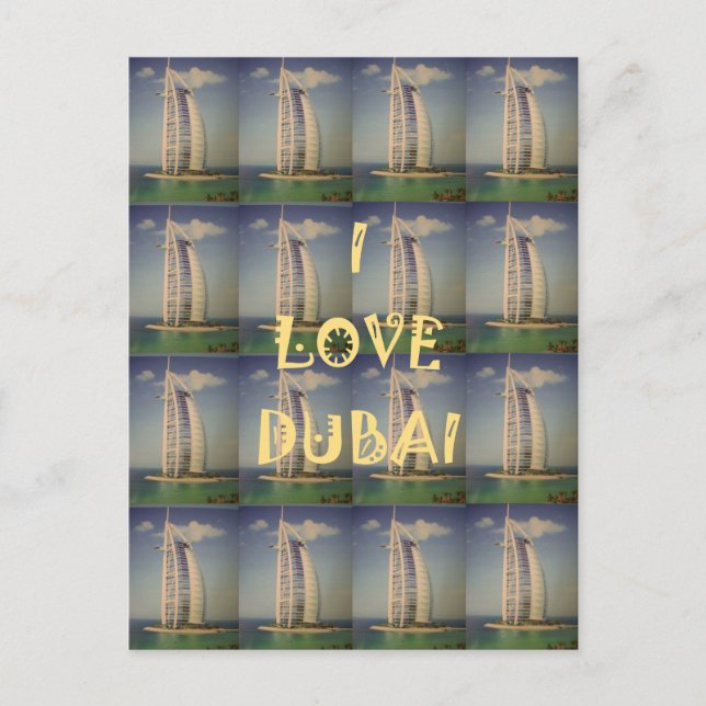 I Liebe Dubai Postkarte (Vorderseite)