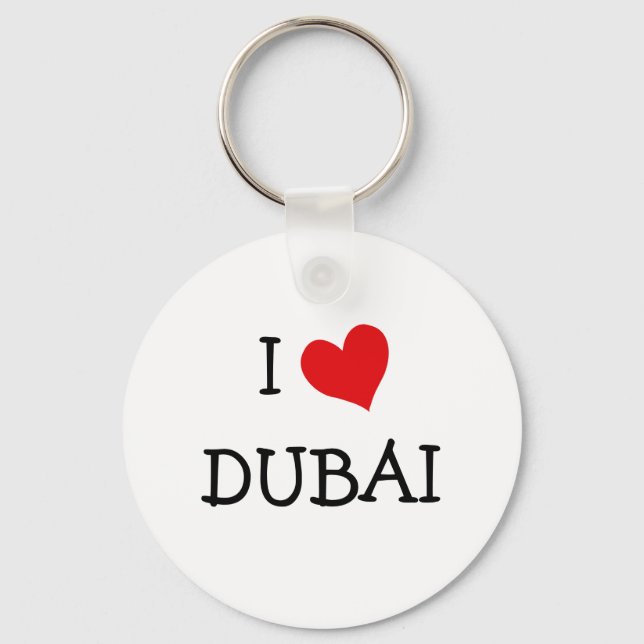 I LIEBE DUBAI SCHLÜSSELANHÄNGER (Vorderseite)