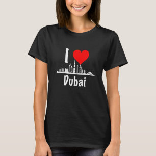 I Liebe Dubai VAE Vereinigte Arabische Emirate Wol T-Shirt