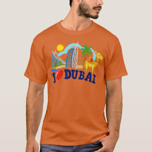 I Liebe Dubai VAE Vereinigte Arabische Emirate Wol T-Shirt