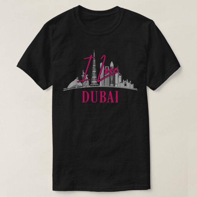 I Liebe Dubai Vereinigte Arabische Emirate UAE Cit T-Shirt (Design vorne)