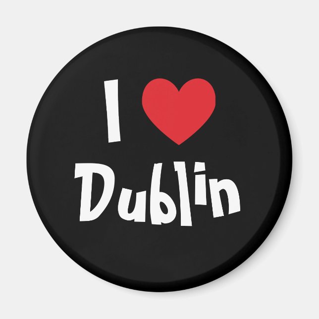 I Liebe Dublin Magnet (Vorne)