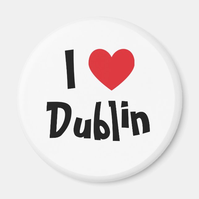 I Liebe Dublin Magnet (Vorne)