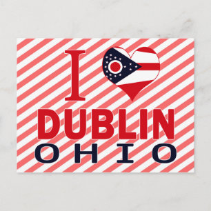 I Liebe Dublin, Ohio Postkarte