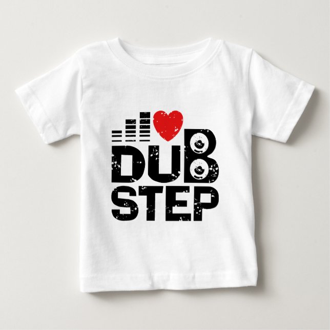 I Liebe Dubstep Baby T-shirt (Vorderseite)