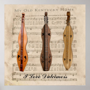 I LIEBE DULCIMERS* POSTER