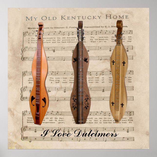 I LIEBE DULCIMERS* POSTER (Vorne)