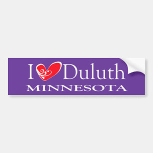 I Liebe Duluth Minnesota Autoaufkleber