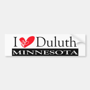 I Liebe Duluth Minnesota Autoaufkleber