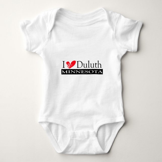 I Liebe Duluth Minnesota Baby Strampler (Vorderseite)